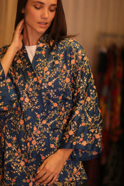 SHORT EMBROIDERED SILK KIMONO ANNA