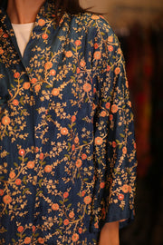 SHORT EMBROIDERED SILK KIMONO ANNA