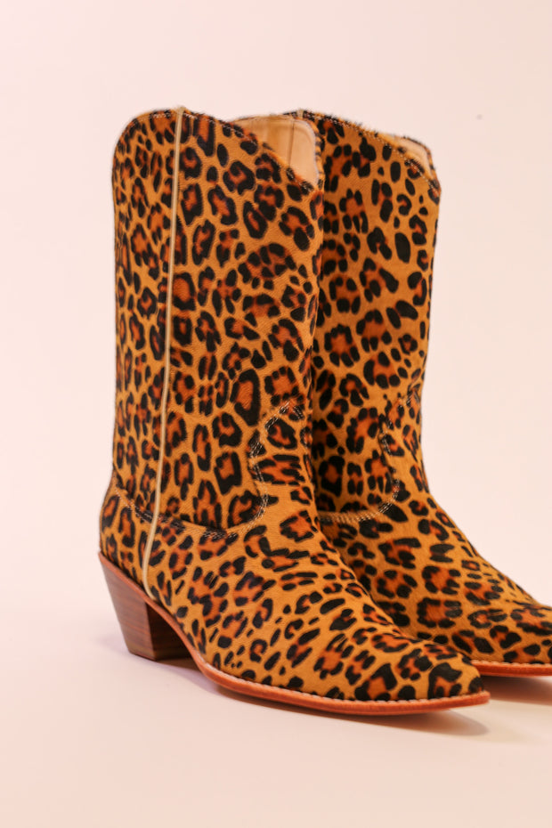 LEOPARD PRINT WESTERN BOOTS MAYA