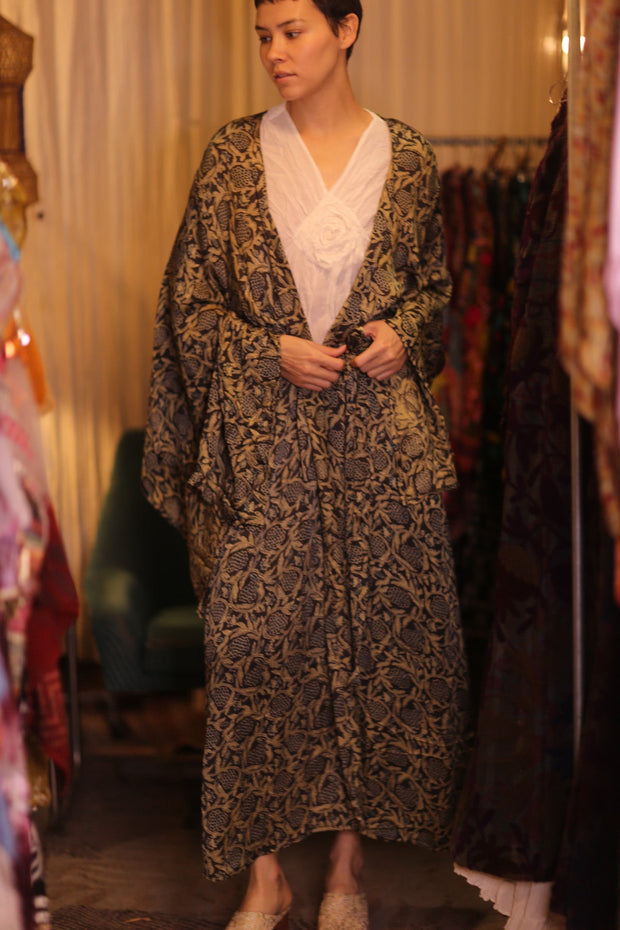 SIL WING KIMONO PINA CUSTARD APPLE YELLOW