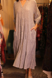HANDWOVEN COTTON DRESS SUSIE MIA