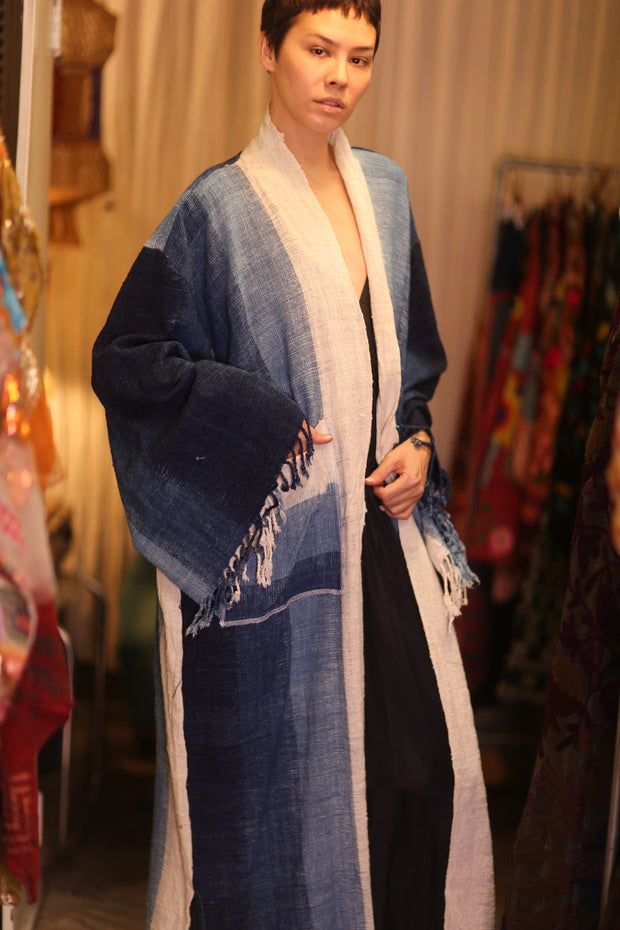 HANDLOOM COTTON LAOS KIMONO ODIN