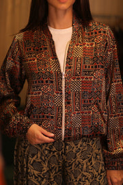 BOMBER SILK JACKET BELINDA - BANGKOK TAILOR CLOTHING STORE - HANDMADE CLOTHING