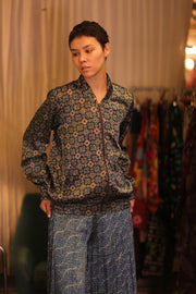 BOMBER SILK JACKET LANA - BANGKOK TAILOR CLOTHING STORE - HANDMADE CLOTHING