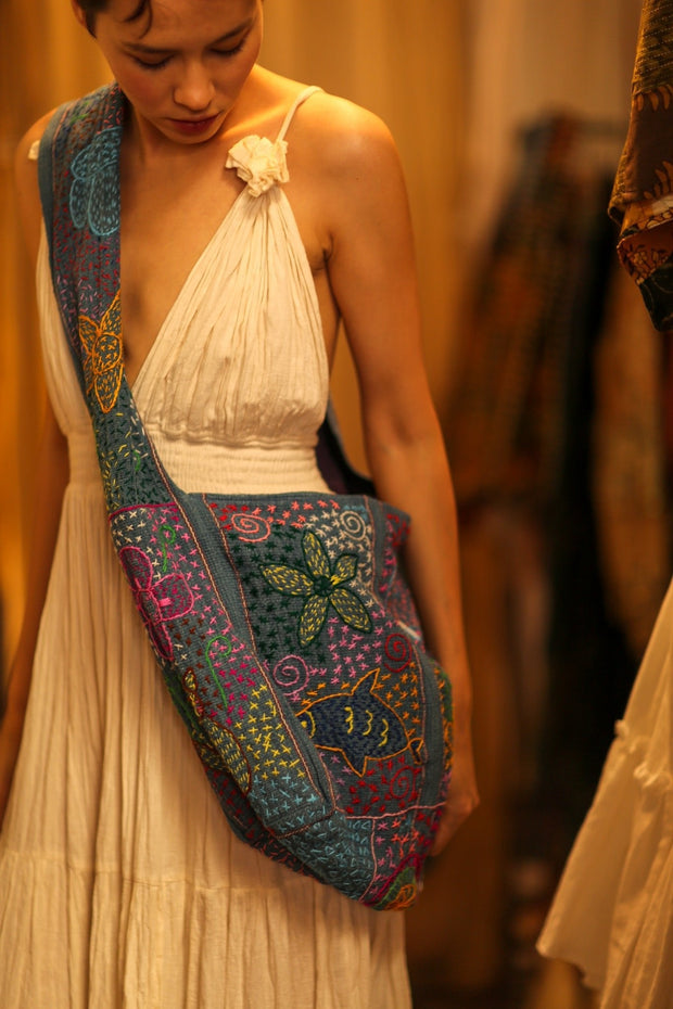 CHAILAI EMBROIDERED BAG - BANGKOK TAILOR CLOTHING STORE - HANDMADE CLOTHING