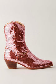 CHAMELEON SEQUIN BOOTS - sustainably made MOMO NEW YORK sustainable clothing, slow fashion