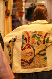 DENIM SUZANI JACKET - sustainably made MOMO NEW YORK sustainable clothing, slow fashion