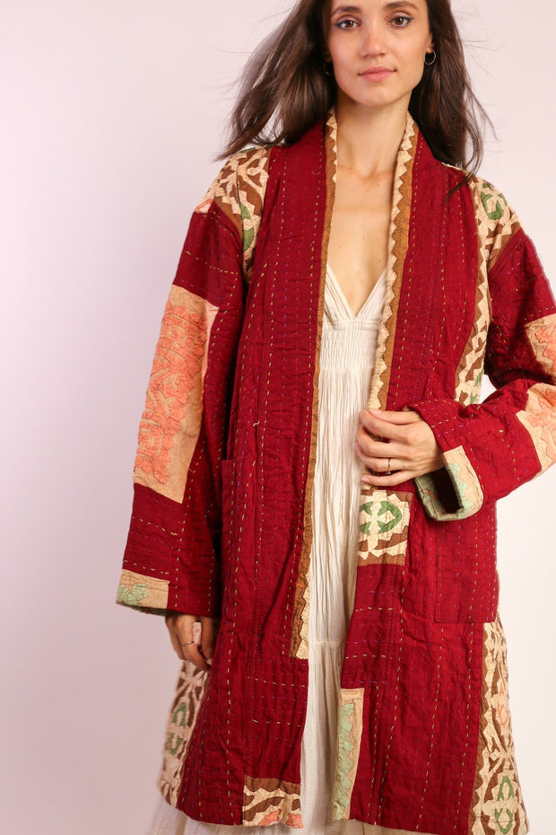 EMBROIDERED ARTISAN JACKET COAT SABE - sustainably made MOMO NEW YORK sustainable clothing, Coat slow fashion