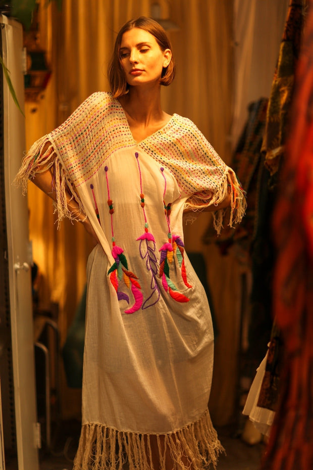 EMBROIDERED COTTON DRESS DREAM GIRL - MOMO STUDIO BERLIN - Berlin Concept Store - sustainable & ethical fashion