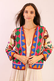 EMBROIDERED JACKET CAROLINA - sustainably made MOMO NEW YORK sustainable clothing, Jacket slow fashion