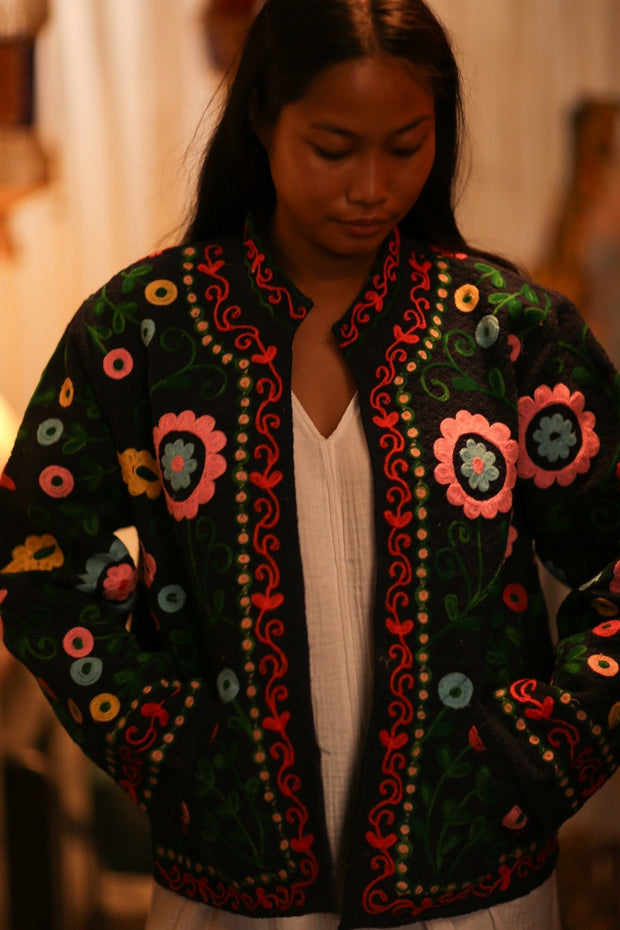 EMBROIDERED JACKET INGRID ARNOLD - MOMO STUDIO BERLIN - Berlin Concept Store - sustainable & ethical fashion