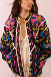 EMBROIDERED JACKET KADIKOEY - sustainably made MOMO NEW YORK sustainable clothing, Jacket slow fashion