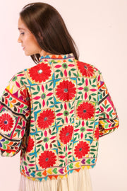 EMBROIDERED JACKET KENNEDY - sustainably made MOMO NEW YORK sustainable clothing, Jacket slow fashion