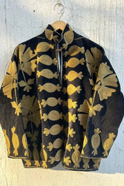 EMBROIDERED VELVET JACKET LANGU - sustainably made MOMO NEW YORK sustainable clothing, slow fashion