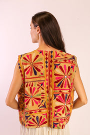 EMBROIDERED VEST INSA - sustainably made MOMO NEW YORK sustainable clothing, slow fashion