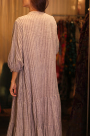 HANDWOVEN COTTON DRESS SUSIE MIA - sustainably made MOMO NEW YORK sustainable clothing, bestseller slow fashion