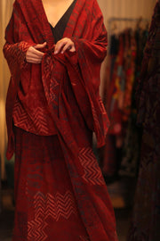 HANDWOVEN COTTON WING KIMONO PINA REDROSI - sustainably made MOMO NEW YORK sustainable clothing, handmade slow fashion