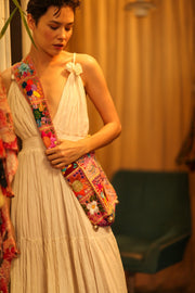 JAIDEE EMBROIDERED PATCHWORK BAG - BANGKOK TAILOR CLOTHING STORE - HANDMADE CLOTHING