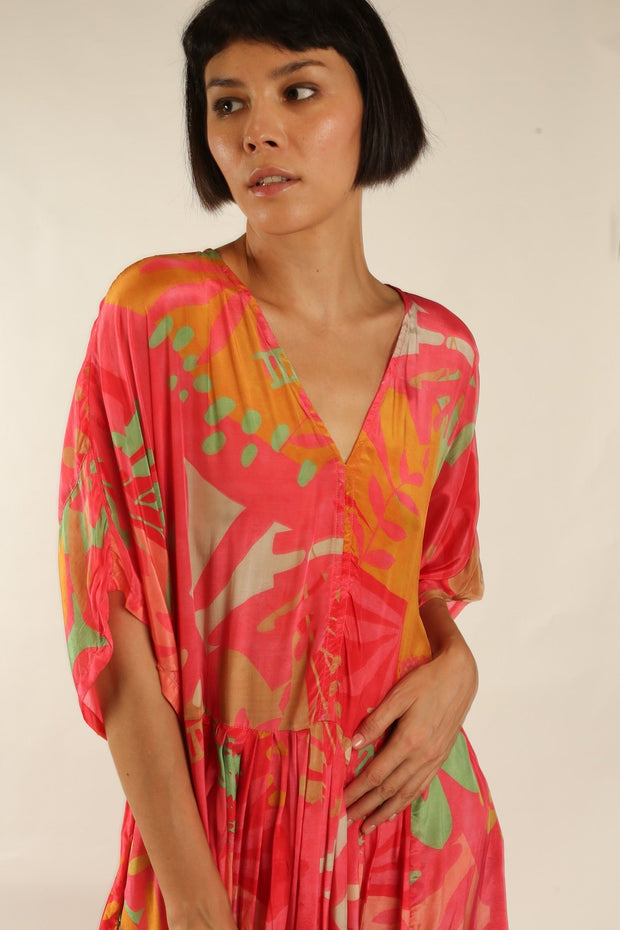 KAFTAN DRESS CURU - sustainably made MOMO NEW YORK sustainable clothing, dress slow fashion