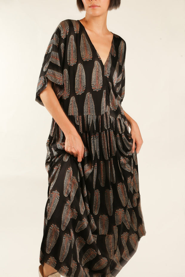 KAFTAN DRESS CURU - sustainably made MOMO NEW YORK sustainable clothing, dress slow fashion