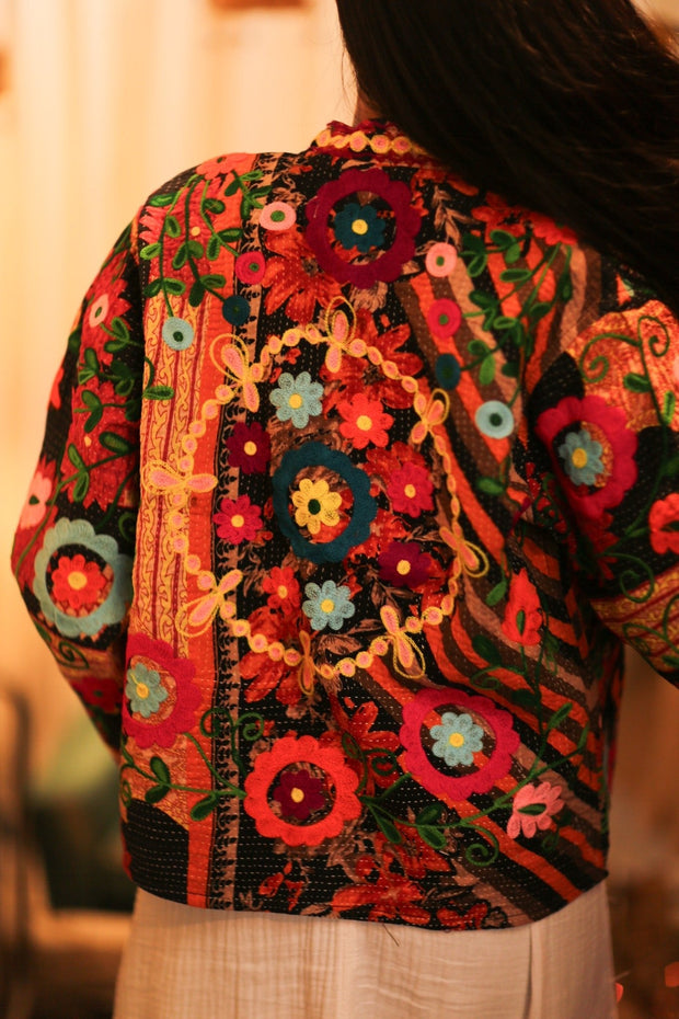 KANTHA EMBROIDERED JACKET INGRID DUSTIN - MOMO STUDIO BERLIN - Berlin Concept Store - sustainable & ethical fashion