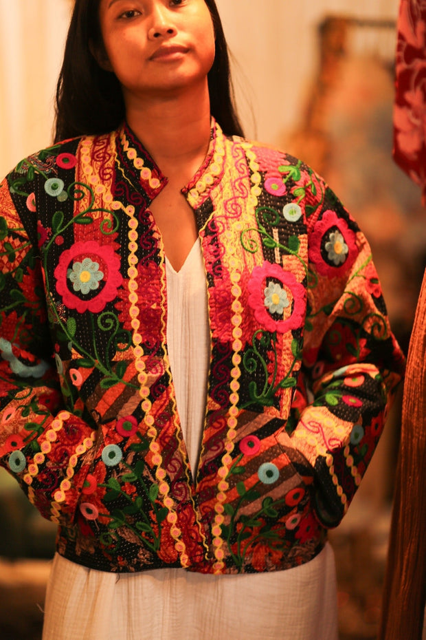 KANTHA EMBROIDERED JACKET INGRID DUSTIN - MOMO STUDIO BERLIN - Berlin Concept Store - sustainable & ethical fashion