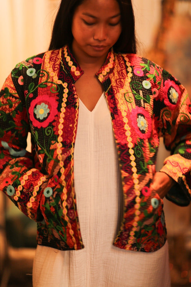 KANTHA EMBROIDERED JACKET INGRID DUSTIN - MOMO STUDIO BERLIN - Berlin Concept Store - sustainable & ethical fashion