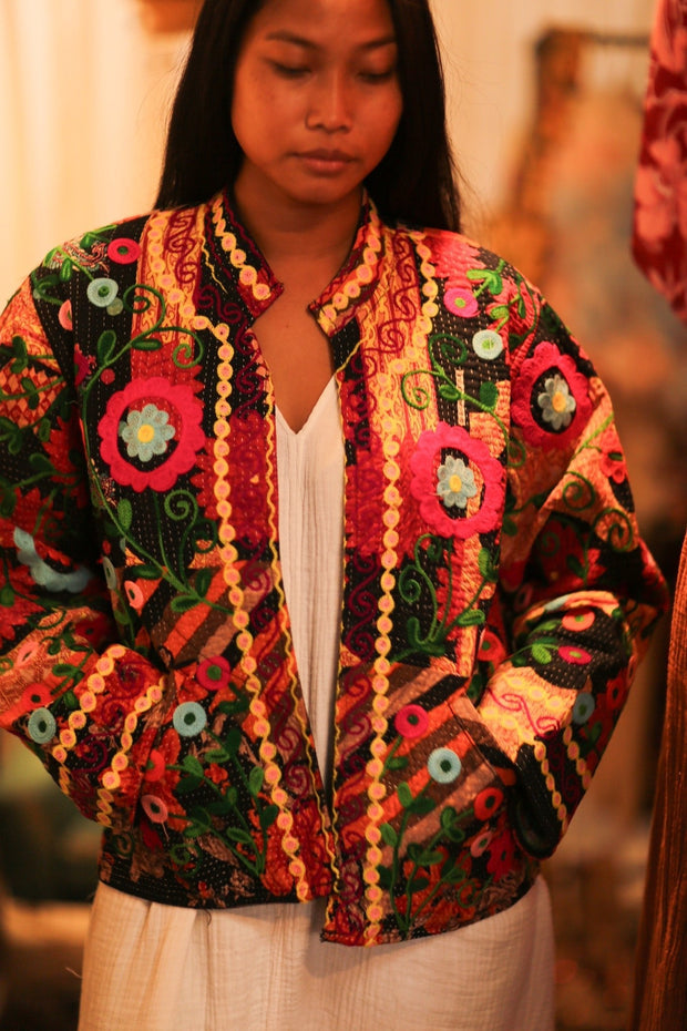 KANTHA EMBROIDERED JACKET INGRID DUSTIN - MOMO STUDIO BERLIN - Berlin Concept Store - sustainable & ethical fashion