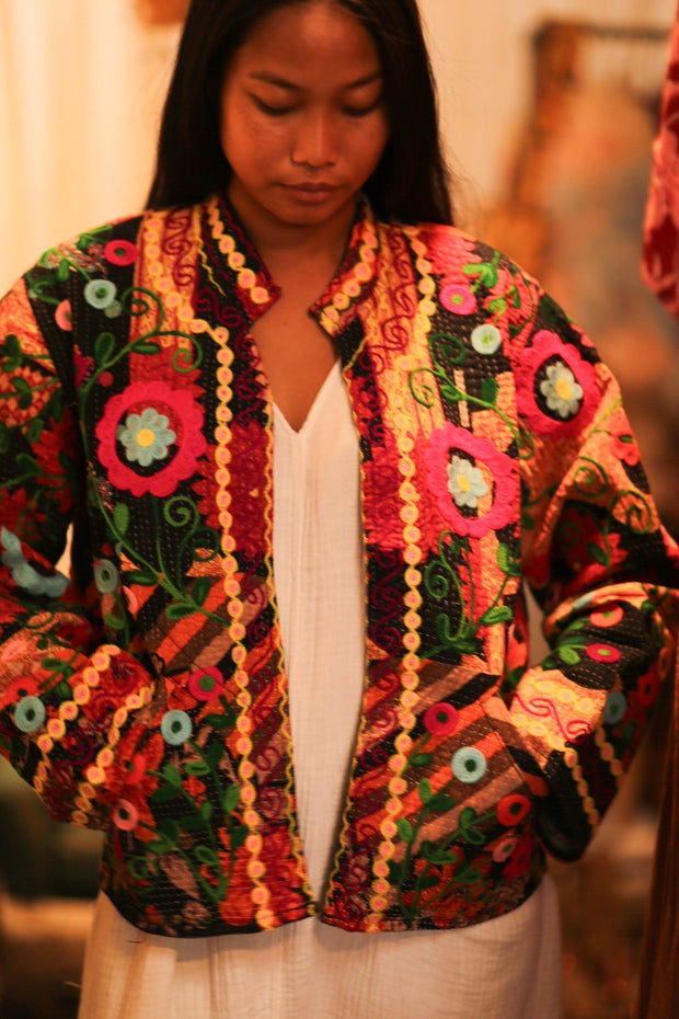 KANTHA EMBROIDERED JACKET INGRID DUSTIN - MOMO STUDIO BERLIN - Berlin Concept Store - sustainable & ethical fashion