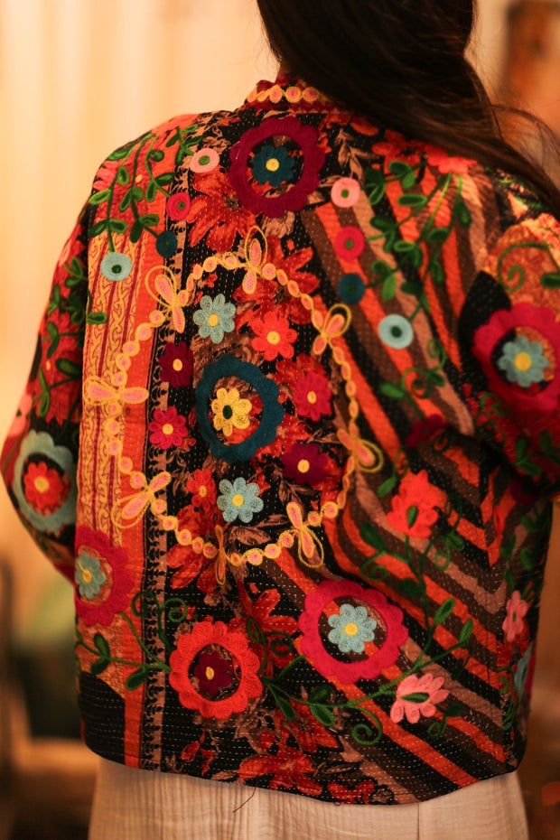 KANTHA EMBROIDERED JACKET INGRID DUSTIN - MOMO STUDIO BERLIN - Berlin Concept Store - sustainable & ethical fashion