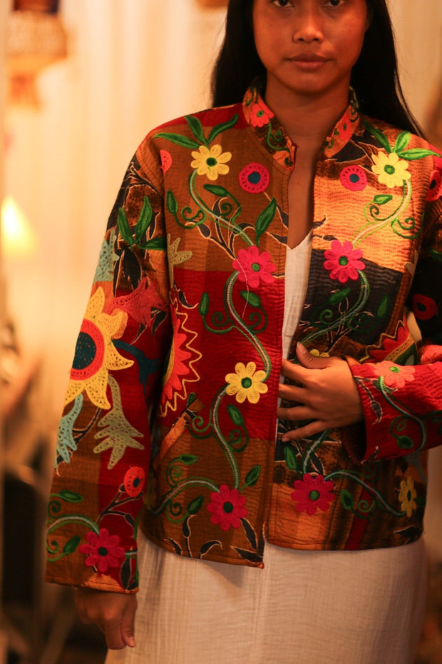 KANTHA EMBROIDERED JACKET INGRID MANU - MOMO STUDIO BERLIN - Berlin Concept Store - sustainable & ethical fashion