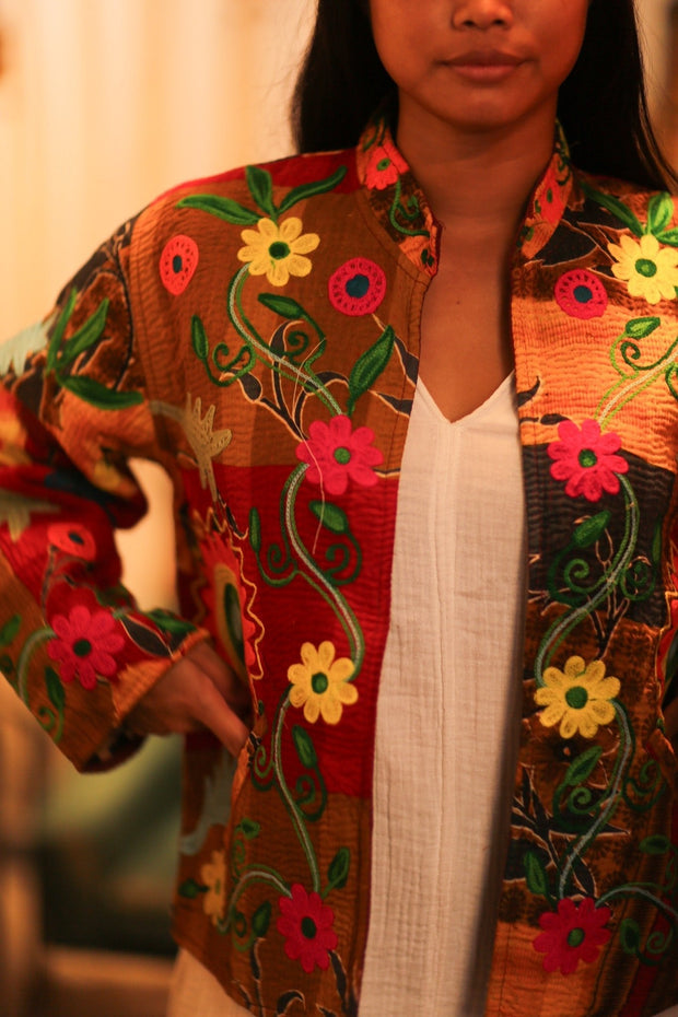 KANTHA EMBROIDERED JACKET INGRID MANU - MOMO STUDIO BERLIN - Berlin Concept Store - sustainable & ethical fashion