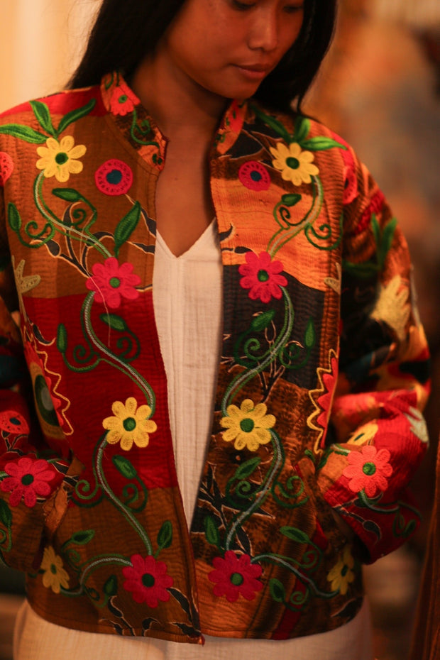 KANTHA EMBROIDERED JACKET INGRID MANU - MOMO STUDIO BERLIN - Berlin Concept Store - sustainable & ethical fashion