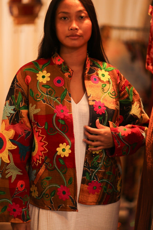 KANTHA EMBROIDERED JACKET INGRID MANU - MOMO STUDIO BERLIN - Berlin Concept Store - sustainable & ethical fashion
