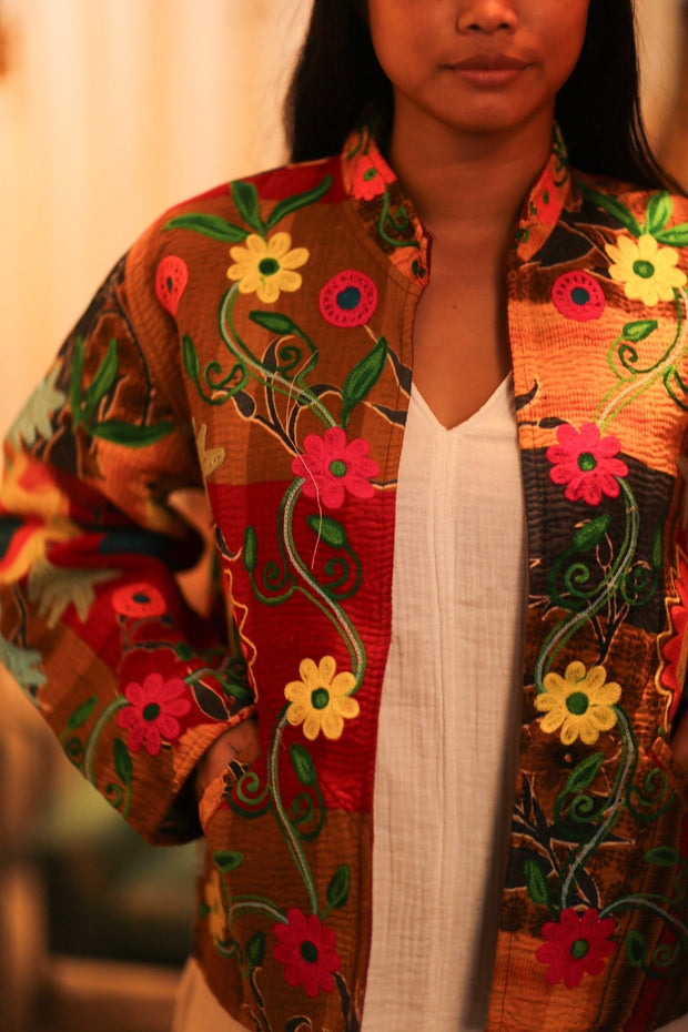 KANTHA EMBROIDERED JACKET INGRID MANU - MOMO STUDIO BERLIN - Berlin Concept Store - sustainable & ethical fashion