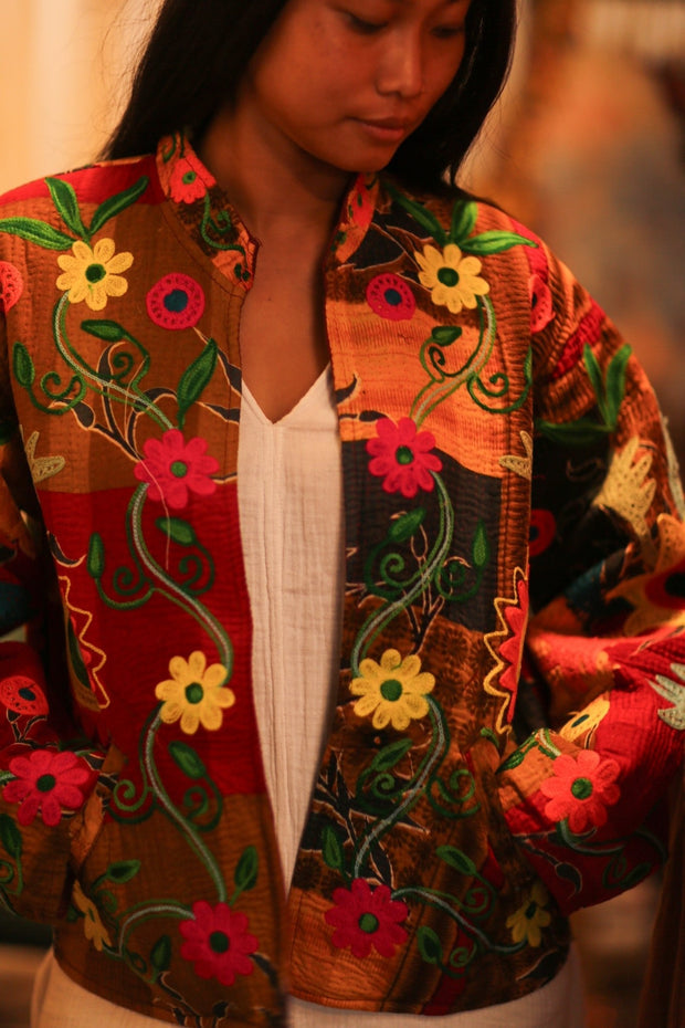 KANTHA EMBROIDERED JACKET INGRID MANU - MOMO STUDIO BERLIN - Berlin Concept Store - sustainable & ethical fashion