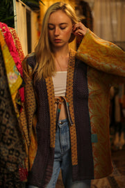 KANTHA KIMONO JACKET BELINDA - sustainably made MOMO NEW YORK sustainable clothing, slow fashion