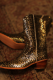 LEO PRINT WESTERN BOOTS SORANA - sustainably made MOMO NEW YORK sustainable clothing, boots slow fashion