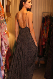 LILY SILK DRESS SYDNEY - sustainably made MOMO NEW YORK sustainable clothing, Boho Chic Dress slow fashion