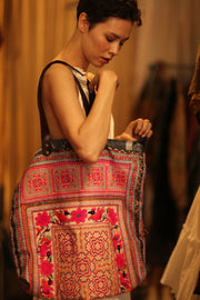 MALIK EMBROIDERED PATCHWORK BAG - BANGKOK TAILOR CLOTHING STORE - HANDMADE CLOTHING
