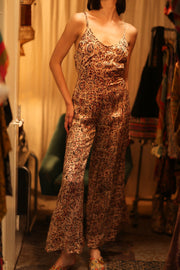 NEIS SILK JUMPSUIT CIRCUS RED - BANGKOK TAILOR CLOTHING STORE - HANDMADE CLOTHING