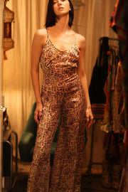NEIS SILK JUMPSUIT CIRCUS RED - BANGKOK TAILOR CLOTHING STORE - HANDMADE CLOTHING