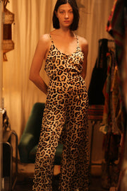 NEIS SILK JUMPSUIT PALE LEO - BANGKOK TAILOR CLOTHING STORE - HANDMADE CLOTHING