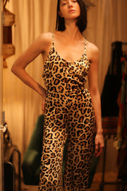 NEIS SILK JUMPSUIT PALE LEO - BANGKOK TAILOR CLOTHING STORE - HANDMADE CLOTHING