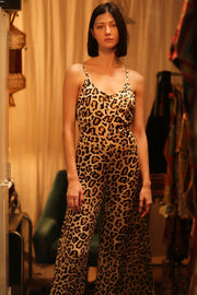 NEIS SILK JUMPSUIT PALE LEO - BANGKOK TAILOR CLOTHING STORE - HANDMADE CLOTHING