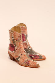 SEQUIN SILK EMBROIDERED BOOTS BALVE - sustainably made MOMO NEW YORK sustainable clothing, slow fashion