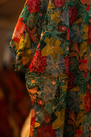 SILK EMBROIDERED KIMONO HANSU - sustainably made MOMO NEW YORK sustainable clothing, slow fashion