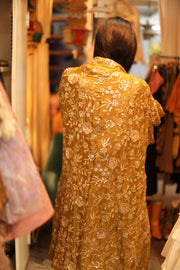 SILK EMBROIDERED KIMONO ODO - sustainably made MOMO NEW YORK sustainable clothing, slow fashion