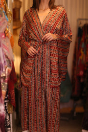 SILK WING KIMONO PINA DORIS - sustainably made MOMO NEW YORK sustainable clothing, kimono slow fashion