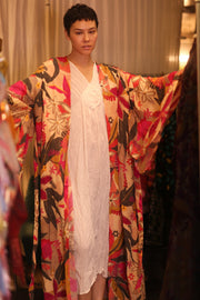 SILK WING KIMONO PINA RITA - sustainably made MOMO NEW YORK sustainable clothing, kimono slow fashion